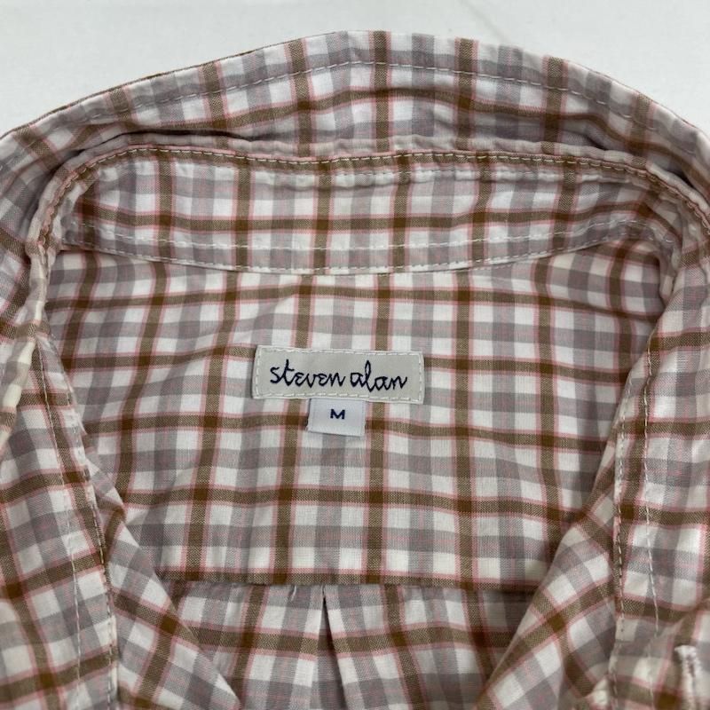 Steven Alan オーガニックコットン チェック シャツ Mサイズ 新品