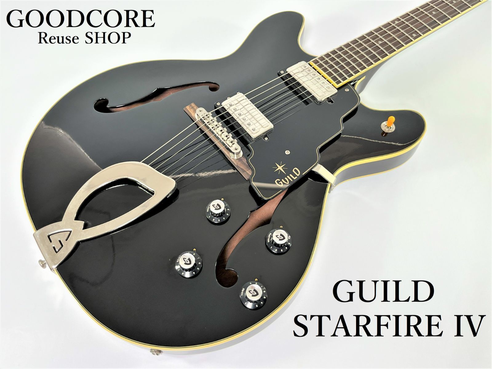 生産終了品 GUILD ギルド STARFIRE IV SF-IV BLK セミアコ リイシューモデル エレキギター 純正ハードケース付属 - メルカリ