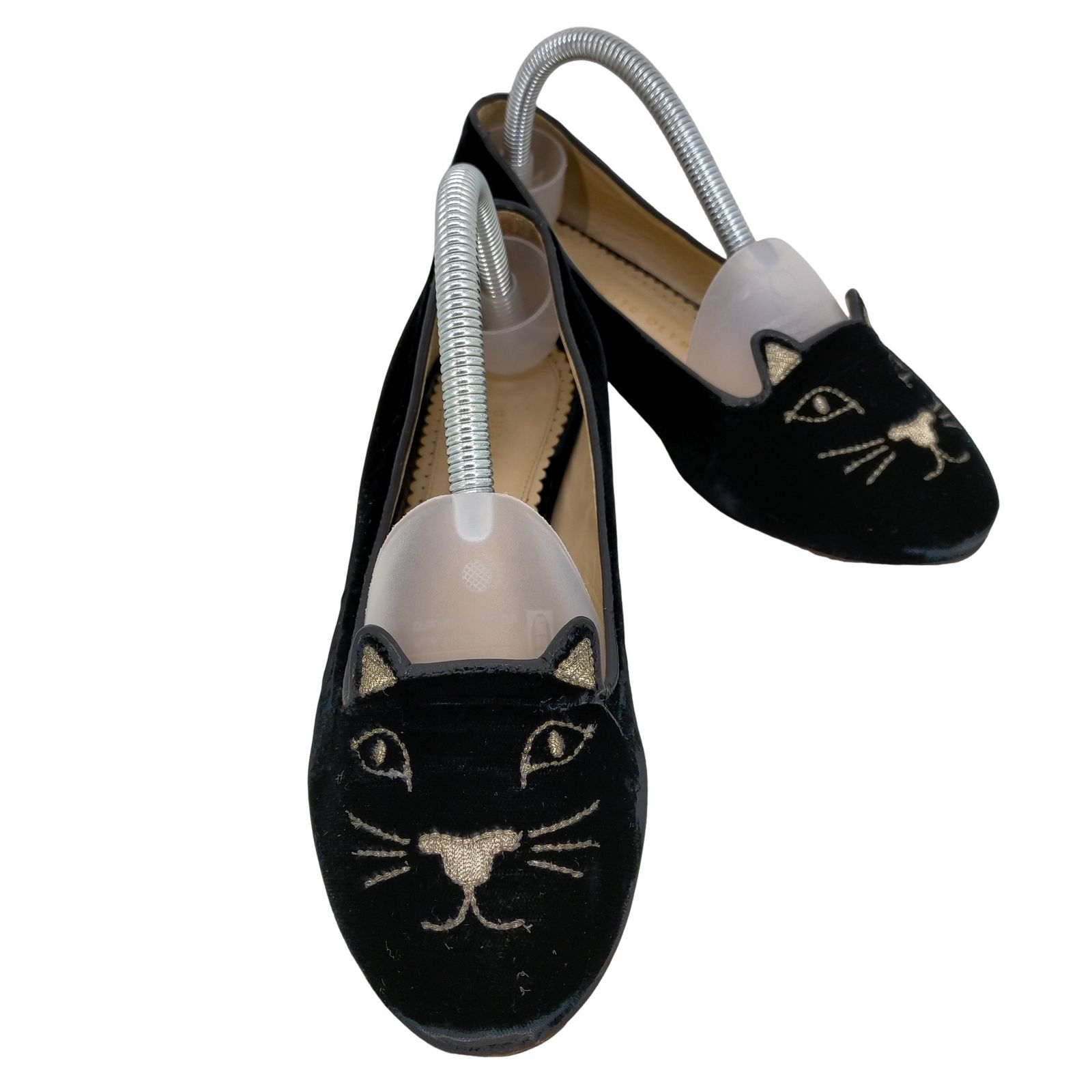 シャーロットオリンピア CHARLOTTE OLYMPIA KITTY ベロアパンプス 