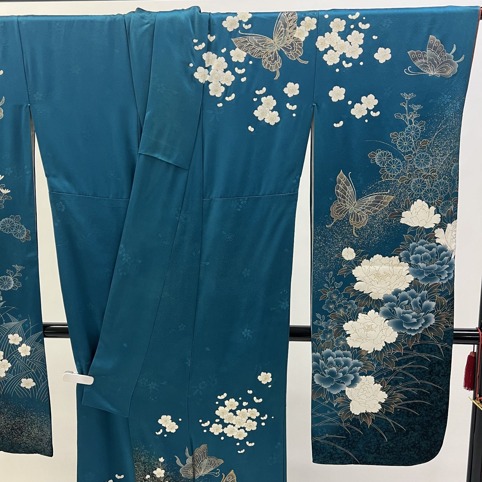 中振袖 振袖 正絹 中古品 緑 緑色 2S866 HZYA001 - メルカリ