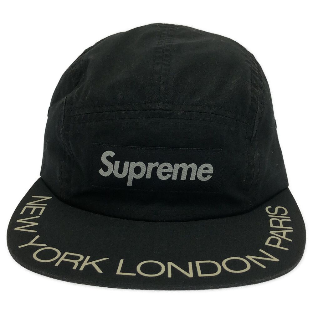 Supreme ネイビー キャップ NEW YORK LONDON PARIS Supreme ネイビー ベースボールキャップ - メルカリ