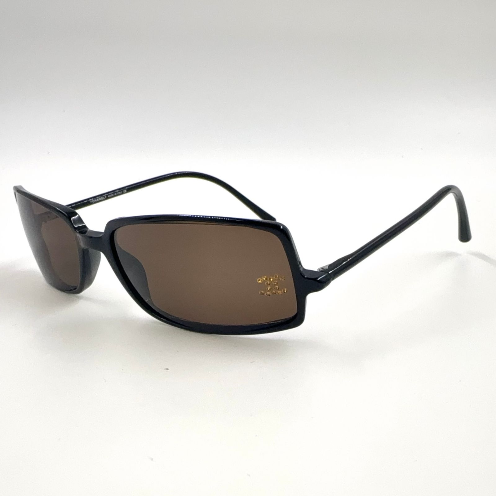 CHANEL ココマーク 5043-B 55□16 プラスチック ブラック
