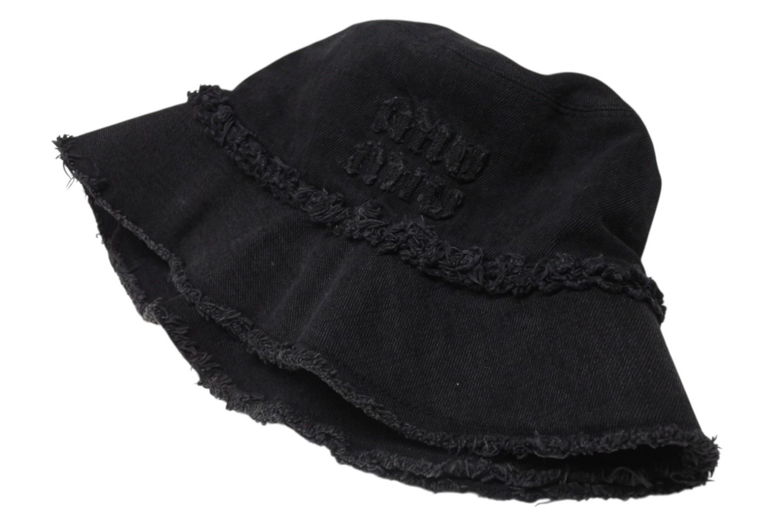 miumiu 黒 バケハ miu miu バケットハット 黒 S Amazon | [ミュウ