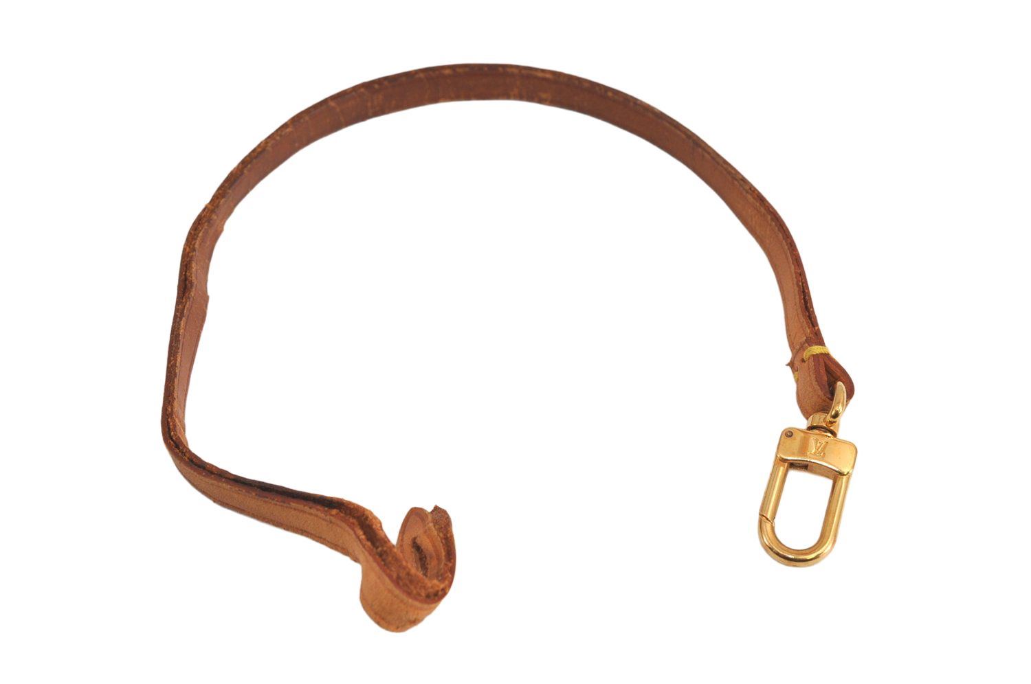 LOUIS VUITTON ルイヴィトン レザー ポシェットアクセソワール用ストラップパーツ ベージュ 13.8 LV 6702M