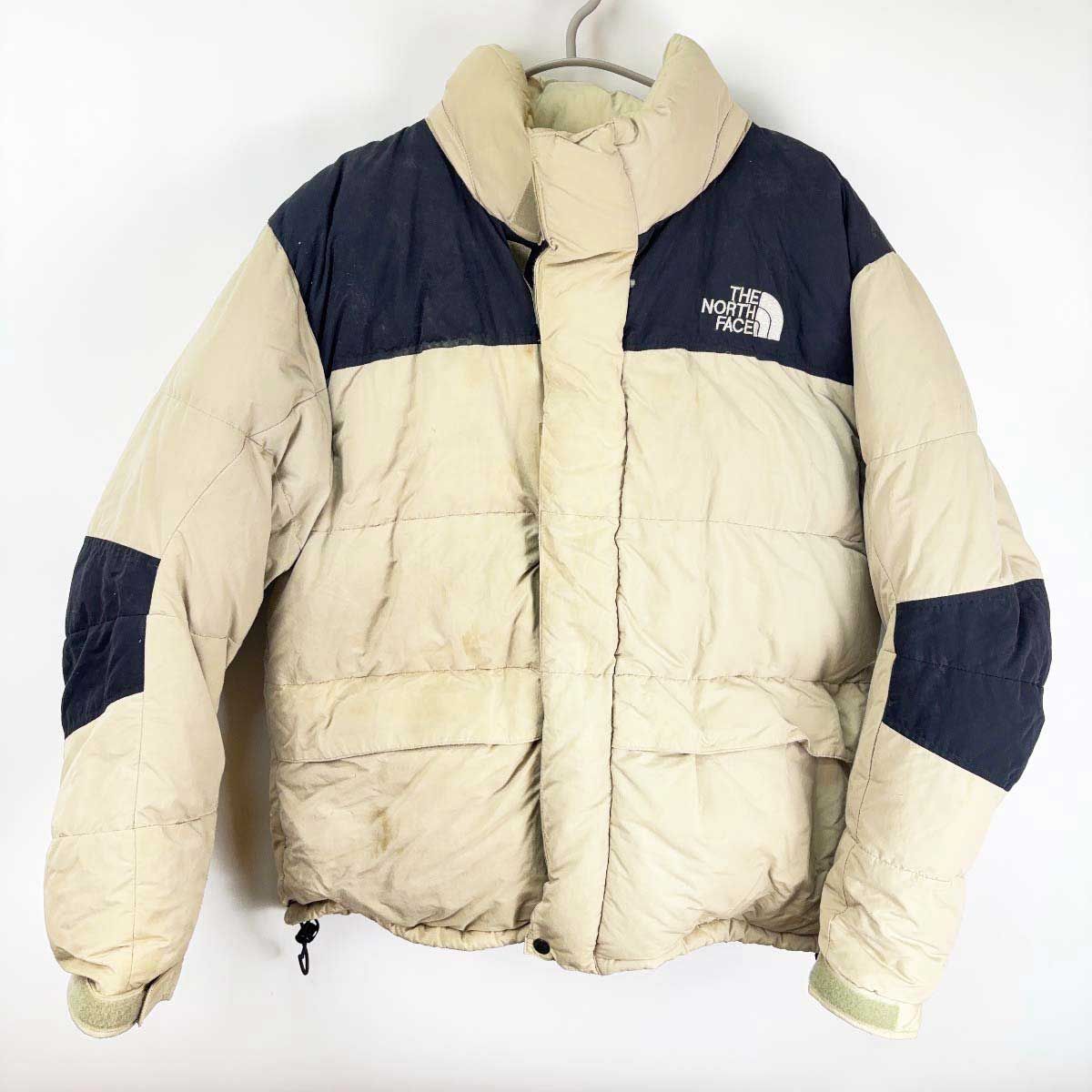 ノースフェイス BAFFIN JACKET バファン ダウンジャケット L ベージュ 