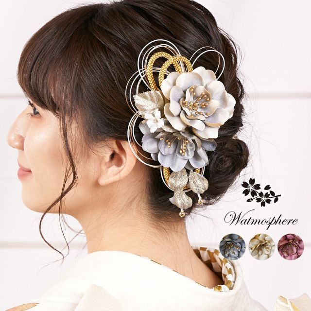 水引 ピアス 梅結び 和風 アイスラリマー 梅結び 天然石 天然石ピアス