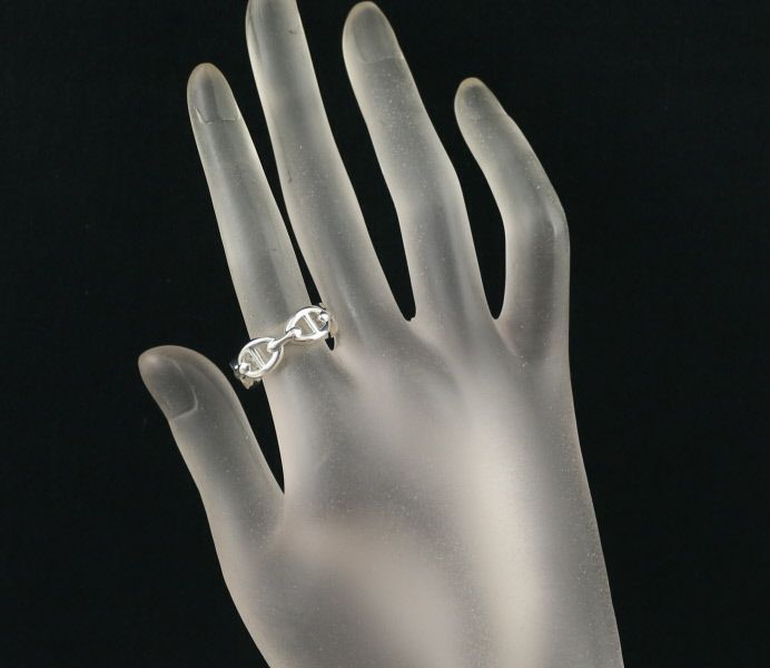 エルメス リング シェーヌダンクル アンシェネ PM 53号 シルバー 925  