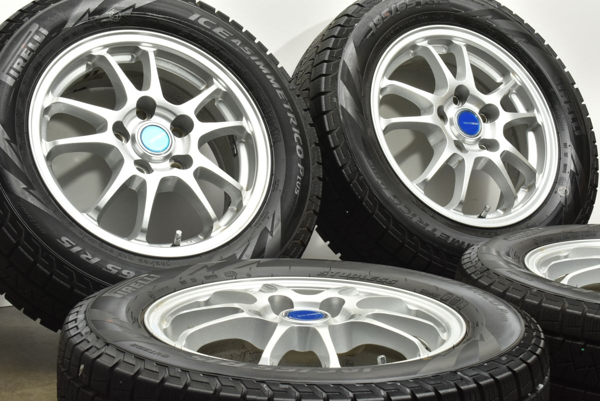 エスクァイア 純正 アルミ 195/65R15 VRX スタッドレスタイヤ バリ溝 