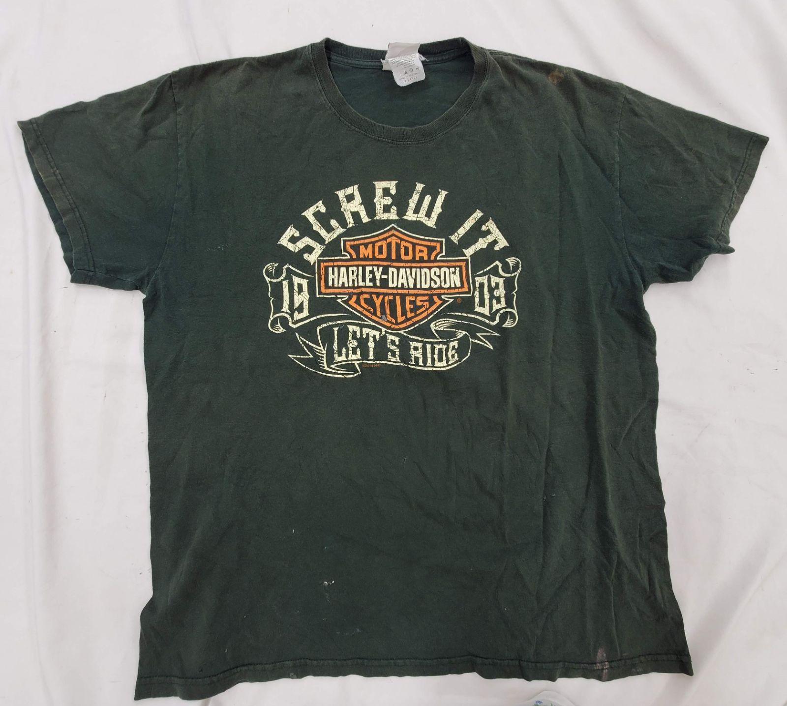 【2008年製】『HARLEY-DAVIDSON 』Tシャツ XLサイズ Tシャツ XLサイズ HARLEY-DAVIDSON 18 ハーレーダビッドソン
