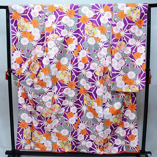二尺袖着物 ジュニア用 着物+長襦袢 2点セット 145cm～154cm 着物の 