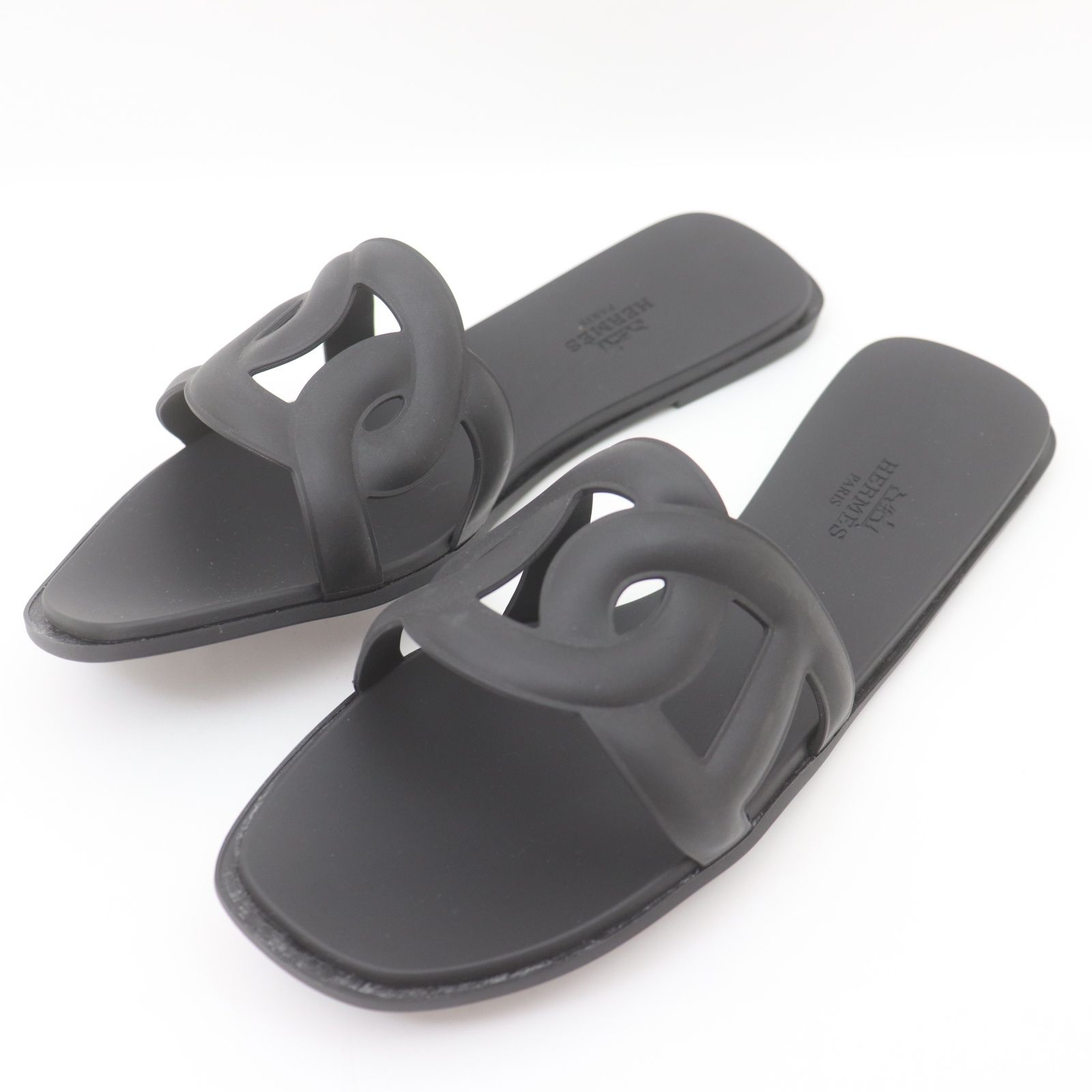 良品✨シャネル ココマーク ミュールサンダル スエード レザー 黒