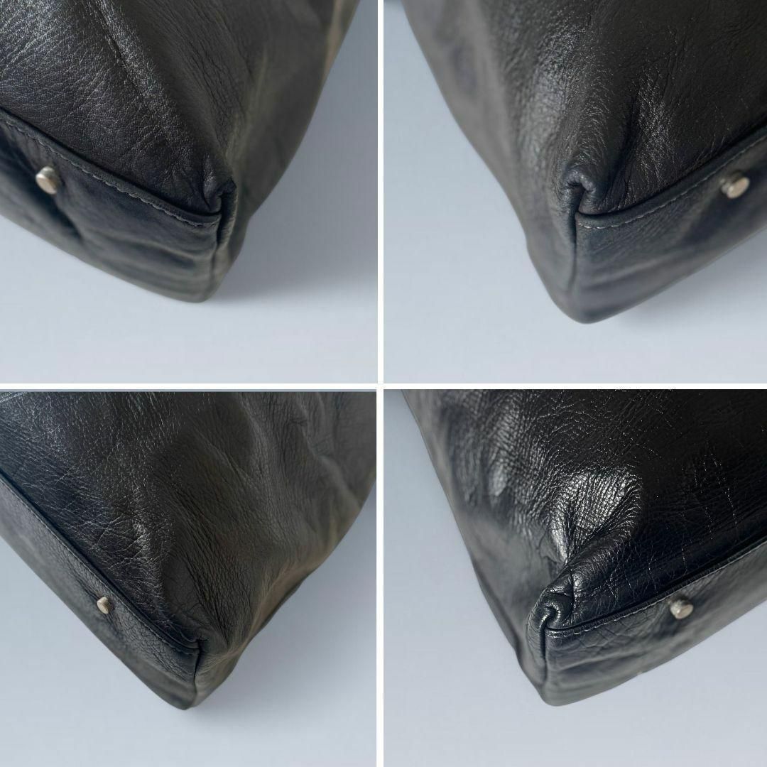 1000円以上送料無料。 アニアリ 2way ショルダーバッグ メンズ オールレザー メッセンジャー 黒 頑張った