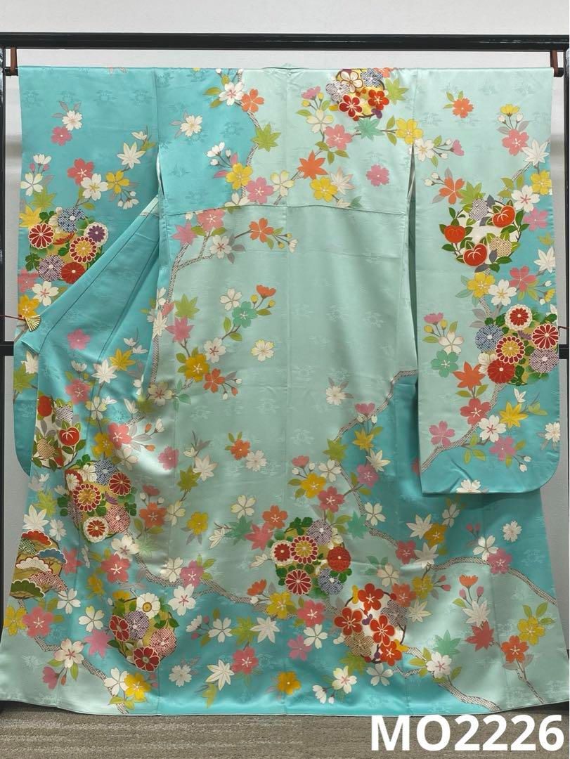 振袖 久保耕 久美すがた 金駒 金彩 ふり布付 身丈163cm パールトーン加工