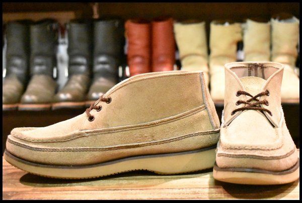 【10EE 良品】RUSSELL MOCCASIN ラッセルモカシン スポーティングクレーチャッカ ダブルモカシン ララミースエード 短靴 ブーツ HOPESMORE【FB514】
