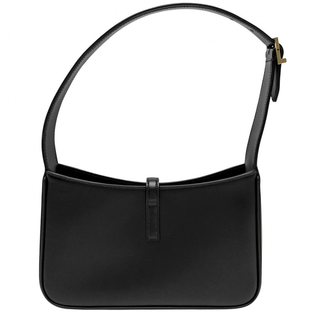 サンローランパリ ハンドバッグ レディース ル サンカセット 肩掛け Le Cin Cassette SAINT LAURENT PARIS 657228 レザー ブラック 黒 ゴールド金具 品