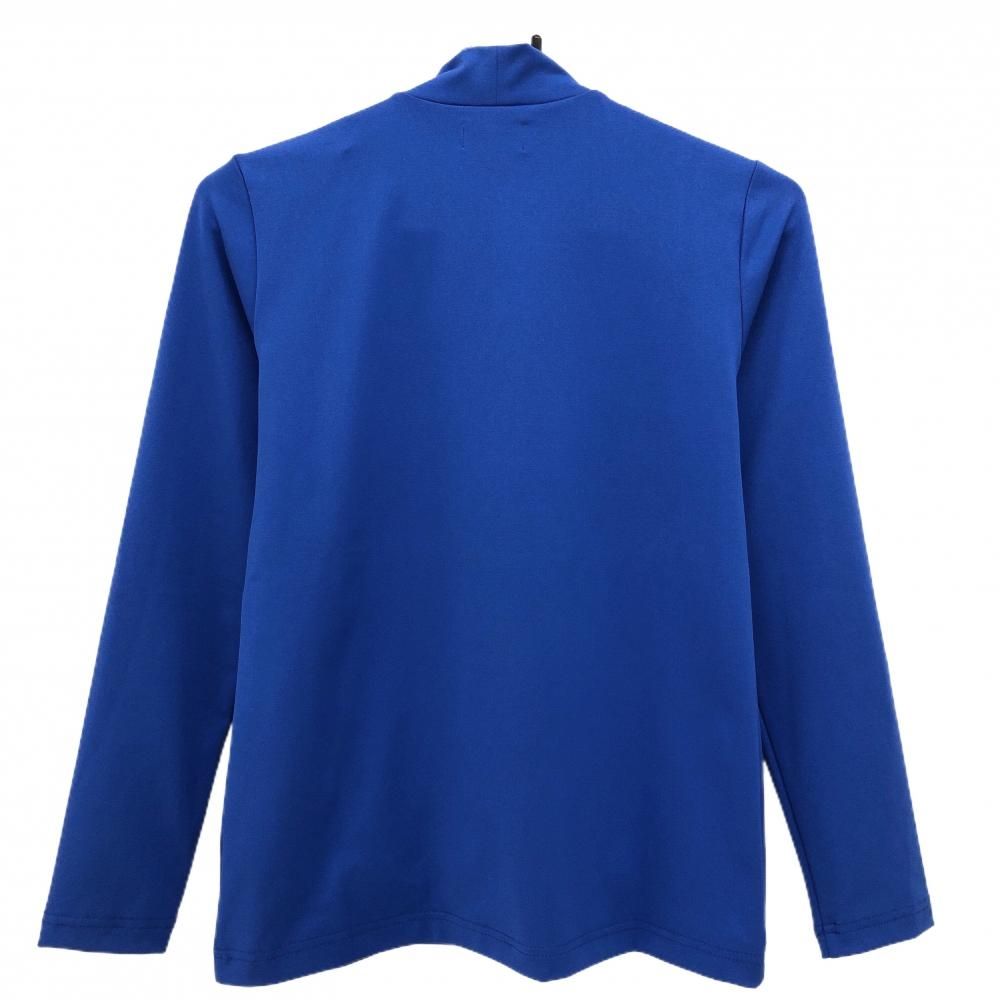 新品❤️CPGロゴ ハイネック 新品】CPG 長袖ハイネックシャツ ブルー×ネイビー 光沢ロゴプリント