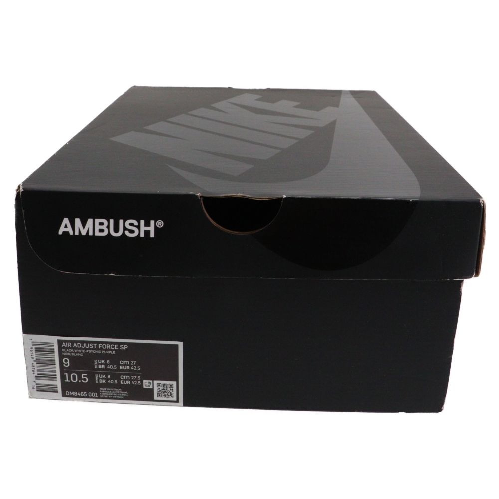 NIKE (ナイキ) ×AMBUSH AIR ADJUST FORCE アンブッシュ アジャストフォース ミッドカットスニーカー ブラック US9/27cm DM8465-001