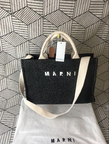 Marni マルニ スモール トートバッグ カゴバッグ 黑