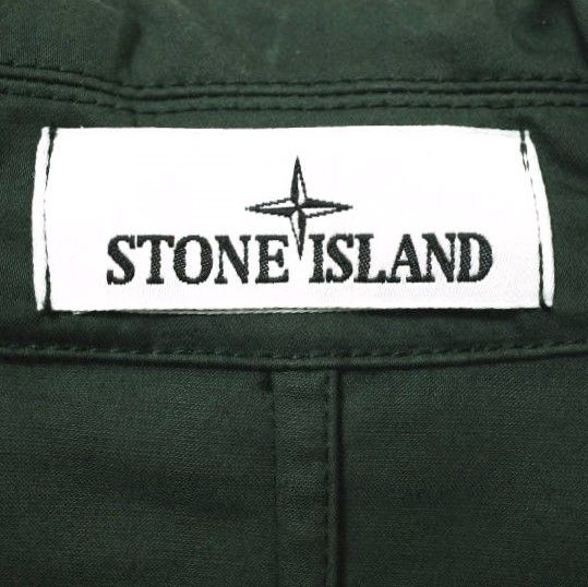22AW STONE ガーメントダイ ストレッチサテンシャツブルゾン STONE ISLAND(ストーンアイランド)ガーメントダイコットンウール