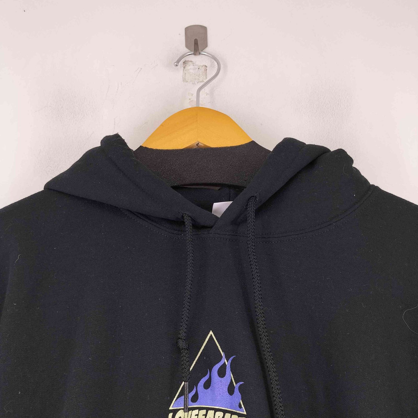 ユーズドフルギ USED古着 LOVE EAR ART プリント パーカー メンズ JPN