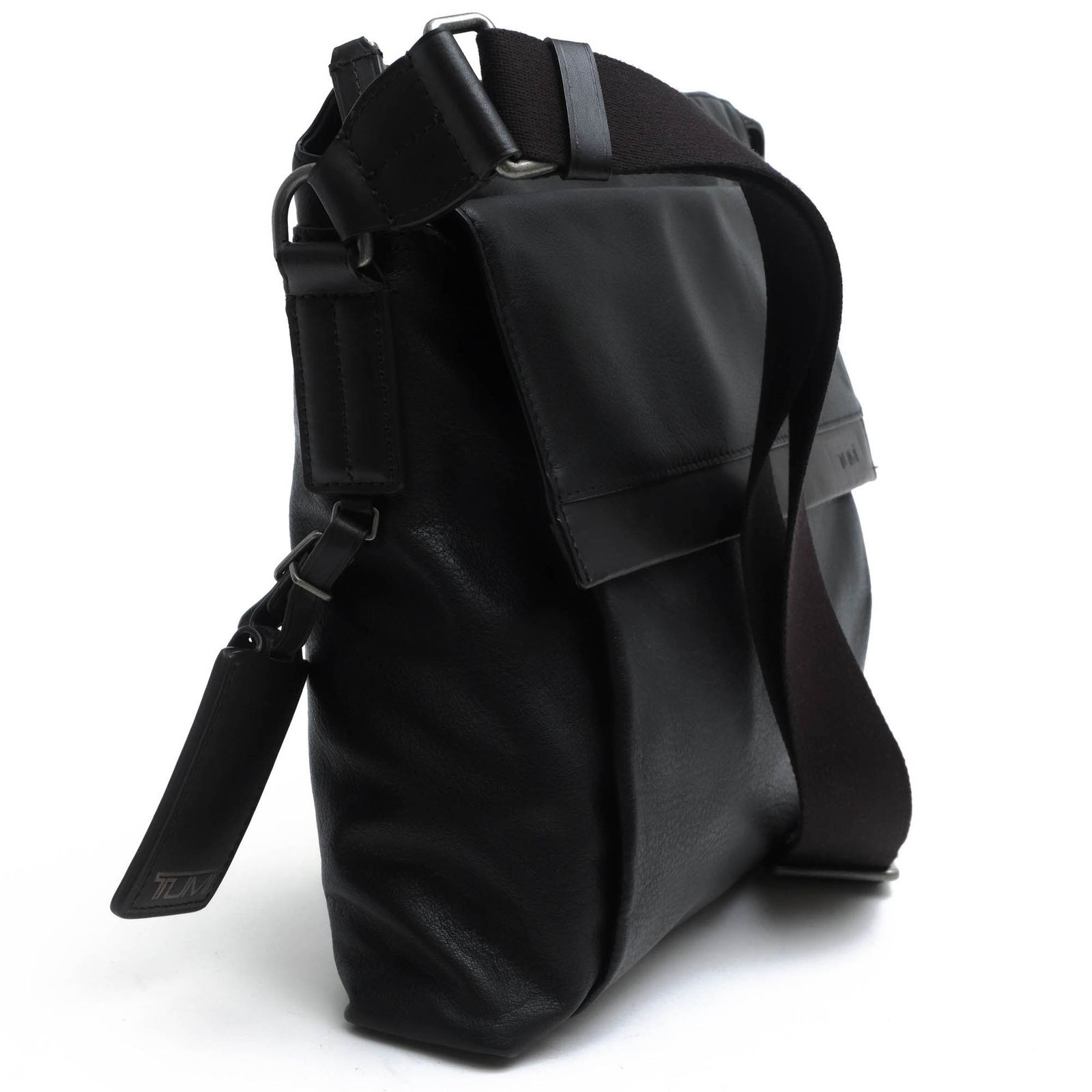 TUMI トゥミ　ショルダーバッグ　オールレザー　6853D ブラック　黒　本革 トゥミ 黒 メンズ レザー ショルダーバッグ TUMI 中古 – 銀蔵