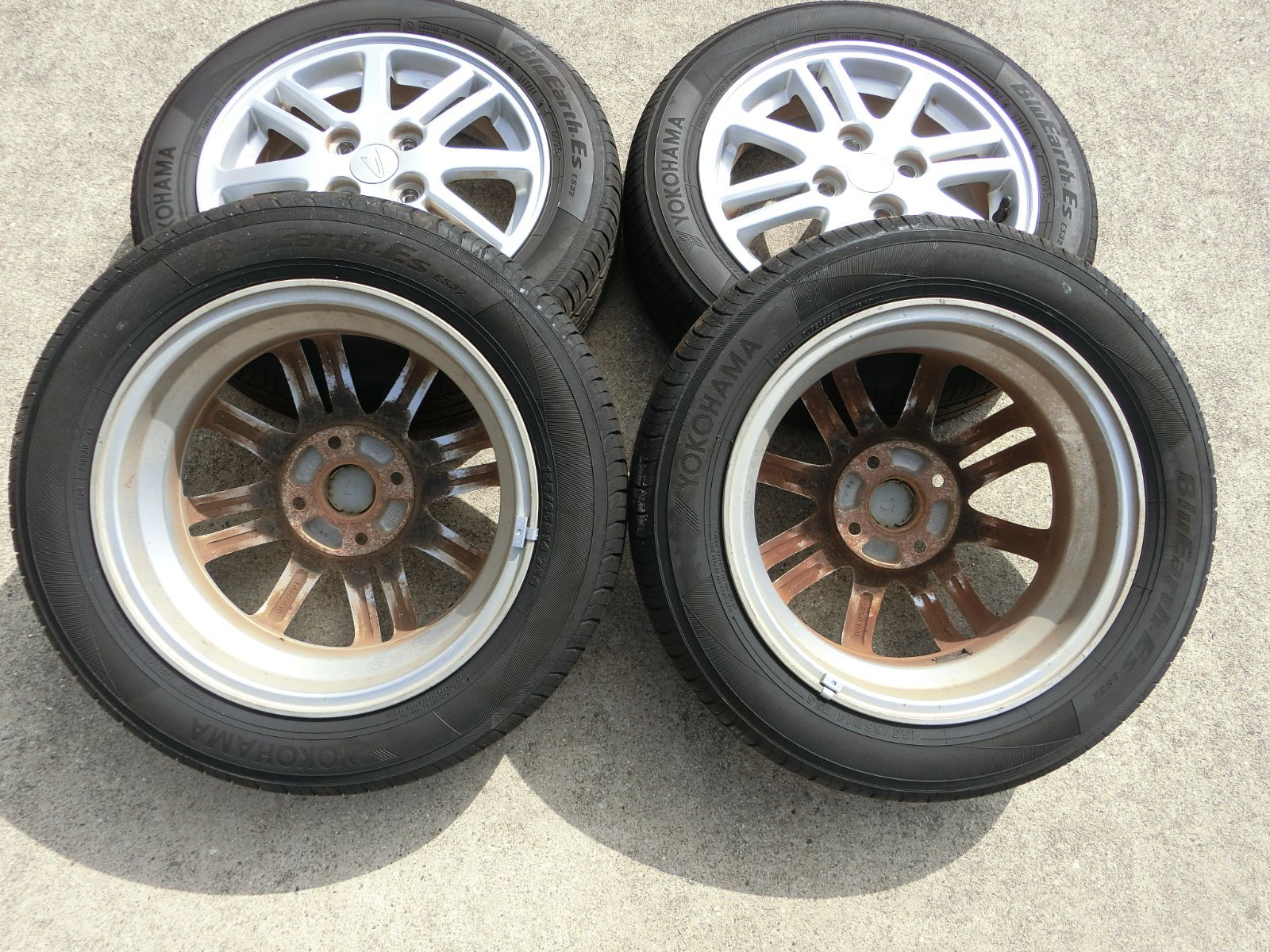 841] ダイハツ純正 14インチ アルミホイール 4穴 14×4.5J +45