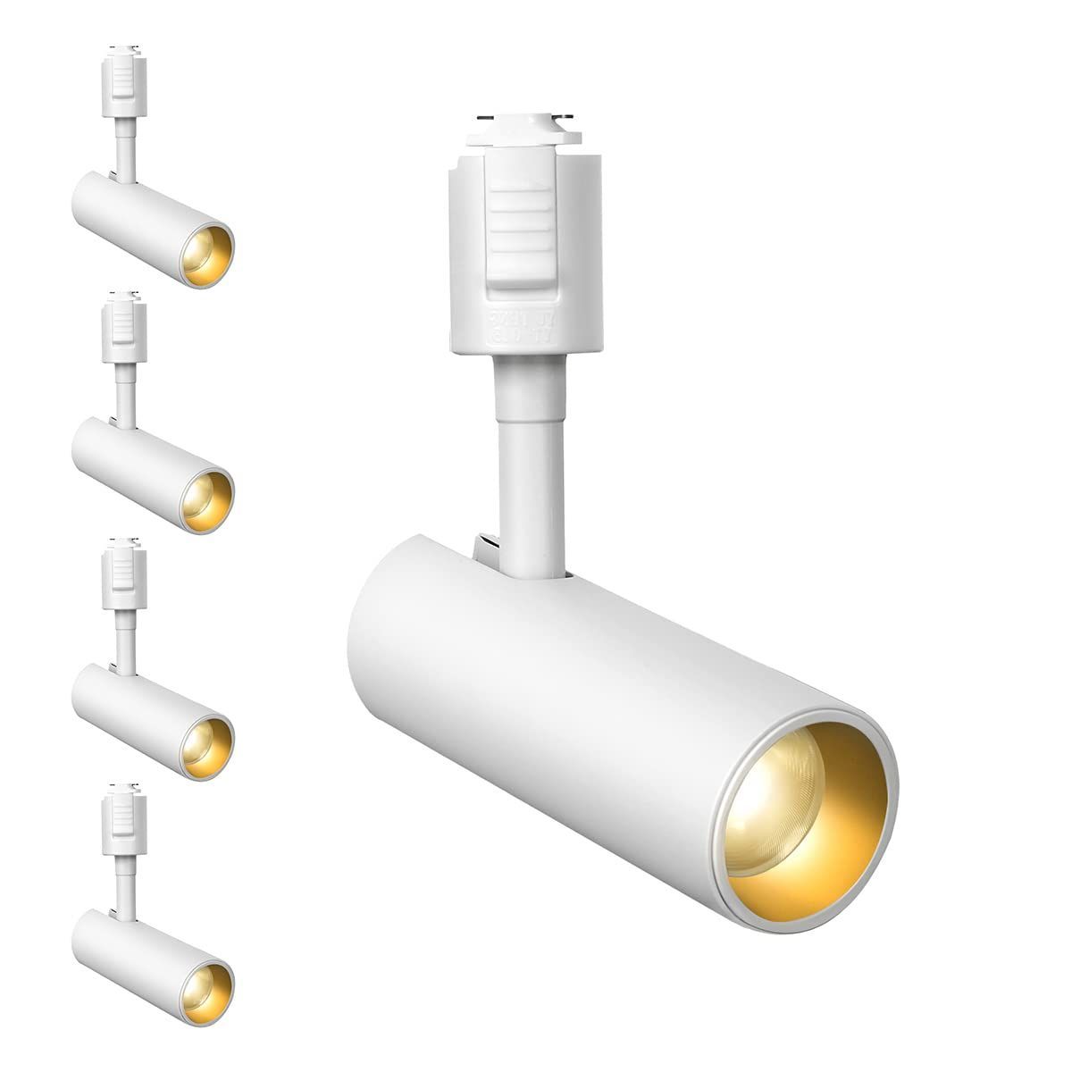 ダクトレールライト ライティングレール用スポットライト ledスポットライト消費電力10W 白色光6000K LED搭載 大光量1100lm アメリカ BridgeLux LEDチップ 演色性Ra96.5 器具一体型 電球不要 取付簡単 ホワイト 白い