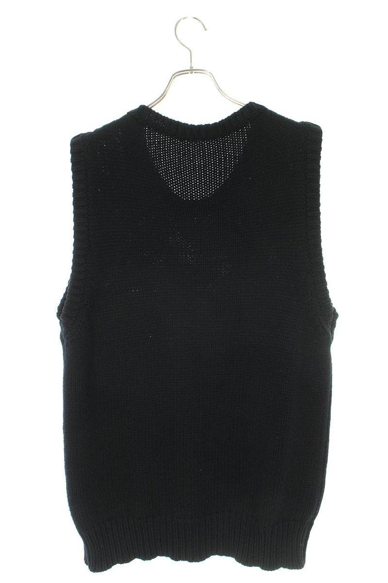 ラフシモンズ 15AW Patterned Wool Blend Vest ウールパターンニット