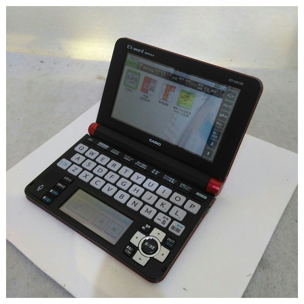 中古 本体のみ カシオ 電子辞書 カラー液晶 EX-word XD-U6100DR