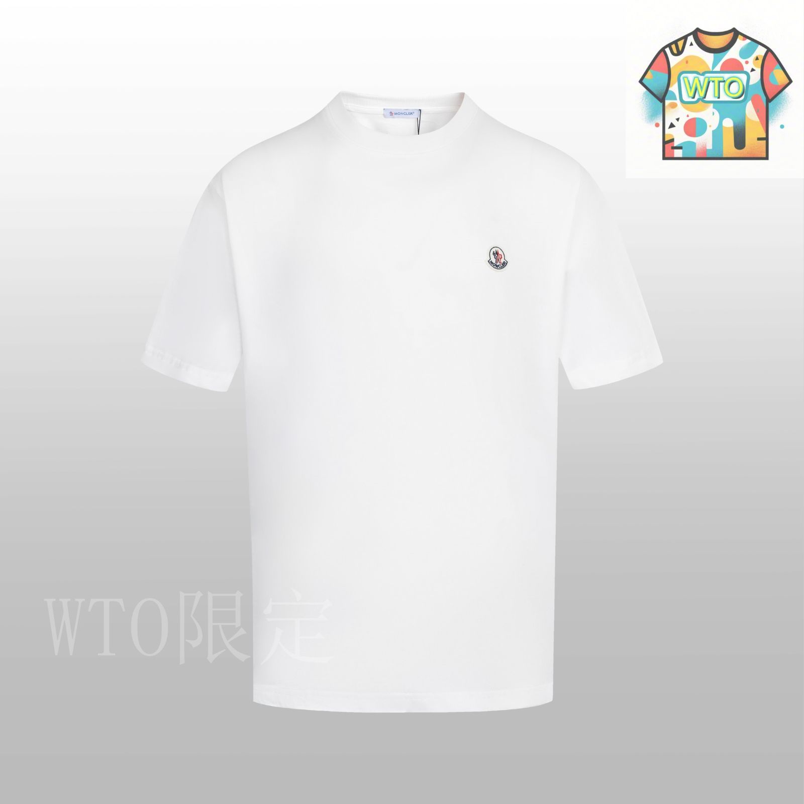 今日特価】MONCLER 小ロゴ ホワイト ショートスリーブ-3 - メルカリ