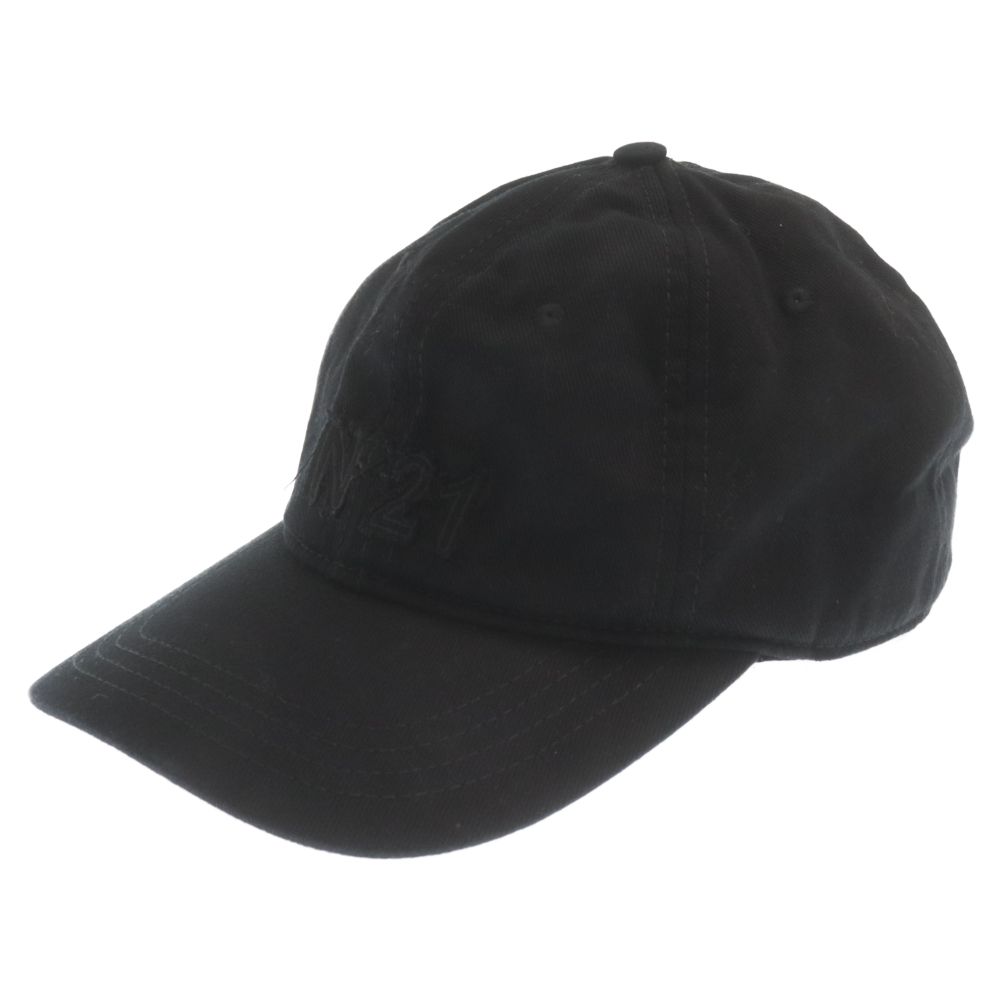 N21 numero ventuno (ヌメロ ヴェントゥーノ) 23SS ロゴベースボールキャップ 帽子 7121 6986 ブラック