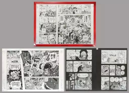 ONE PIECE 原画イラストボード 複製原画３枚セット 原画イラストボード ONE PIECE 複製原画(3枚セット/額付き) 【公式通販】