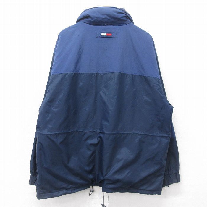 【期間限定出品】トミヒル 90s古着ガウン 綿 コート(one size) XL/古着 トミーヒルフィガー 長袖 ブランド ナイロン ジャケット