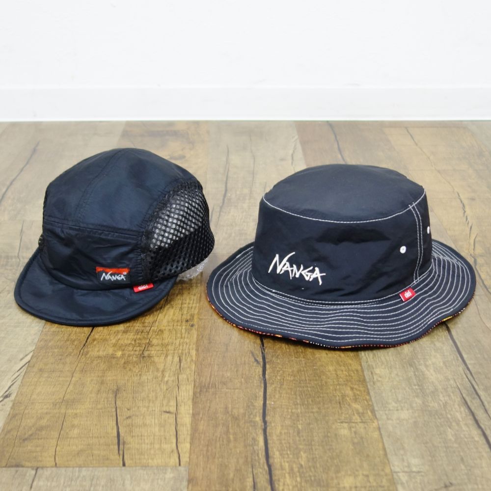 美品 ナンガ NANGA Clef クレ メッシュキャップ リバーシブル ハット セット 帽子 2個セット キャンプ アウトドア 美品 ナンガ NANGA Clef クレ メッシュキャップ リバーシブル