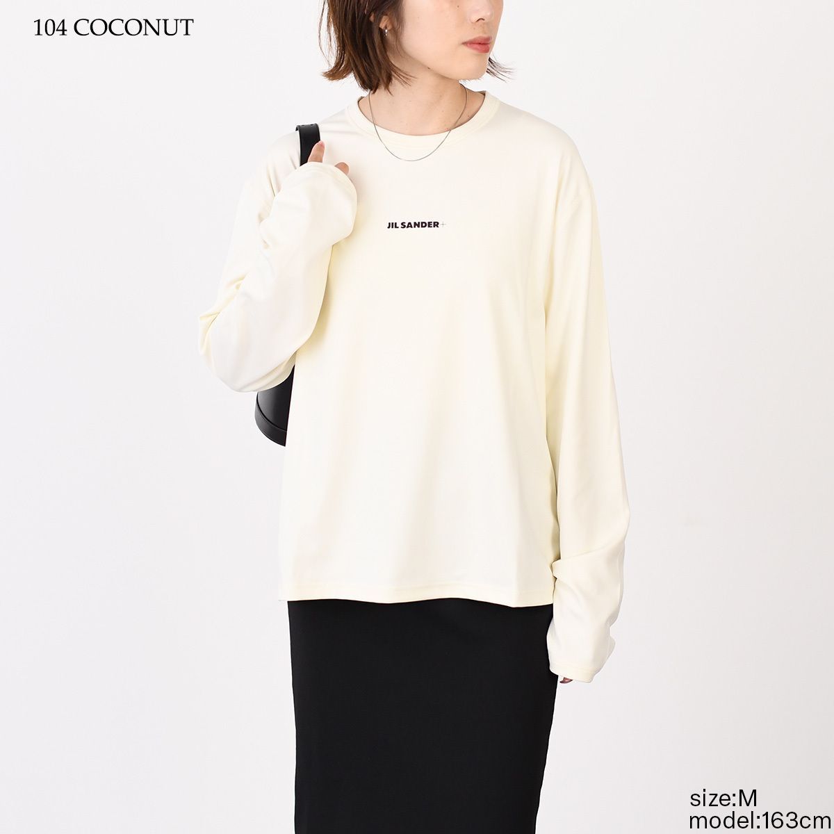 JILSANDER ジルサンダー Tシャツ Jil Sanderロゴ プリント 長袖Tシャツ 