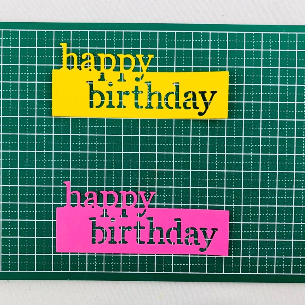 クラフトパンチ ダイカット HAPPY BIRTHDAY バースデーカード