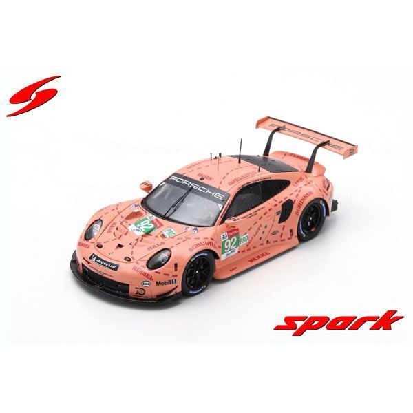 新品 スパーク 1/43  ポルシェ 911 RSR No.92 Porsche GT Team Winner LMGTE Pro class 24H Le Mans 2018 Spark S7033 ルマン M. Christensen - K. Estre