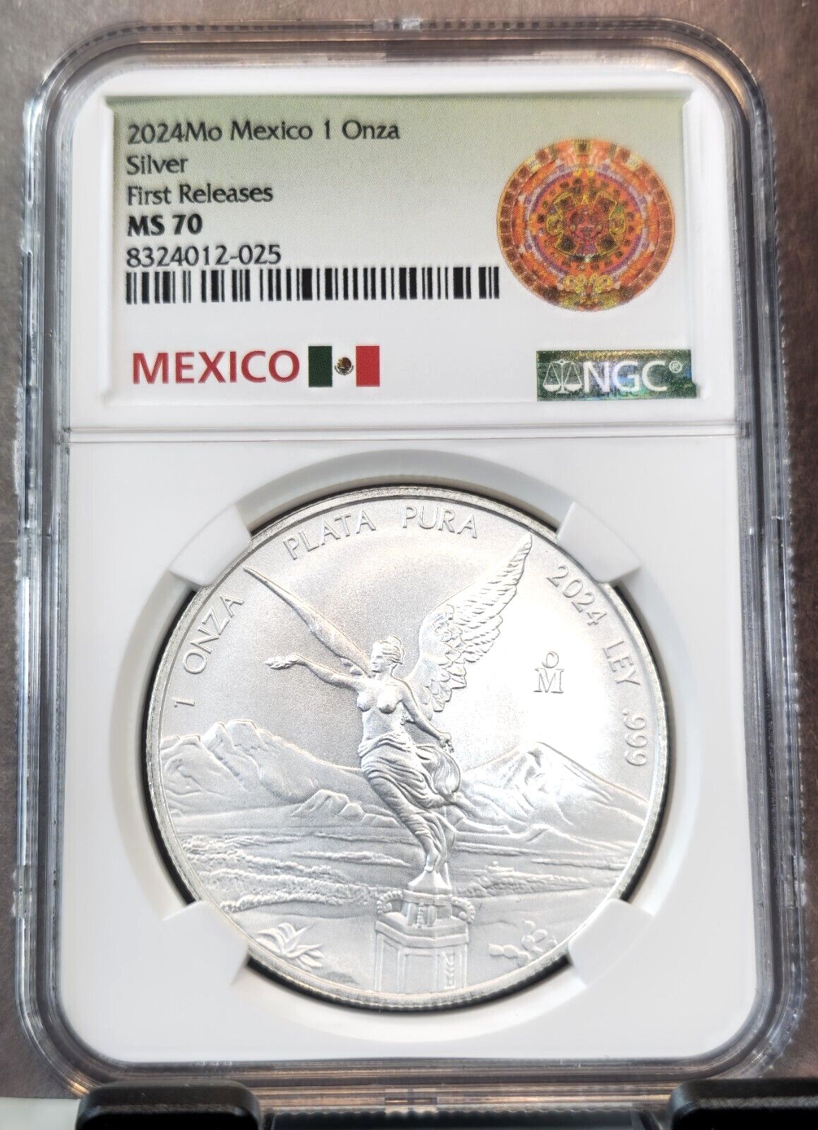 2025 MEXICO SILVER LIBERTAD 1 OZ NGC MS 70 FIRST RELEASES GEM PERFECT 1 ONZA