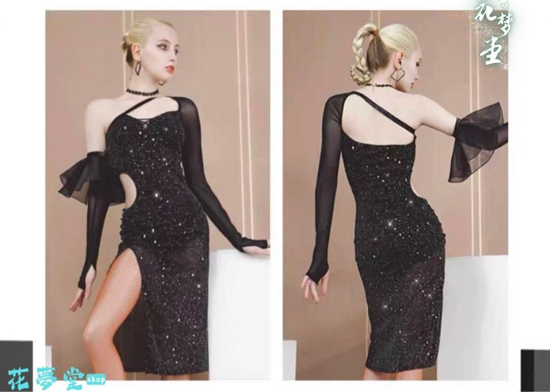 25年 ♥社交ダンス 社交ダンス衣装 ダンスドレス ダンスウェア ダンス ドレス 撮影会 舞台 イベント 原野空間-90