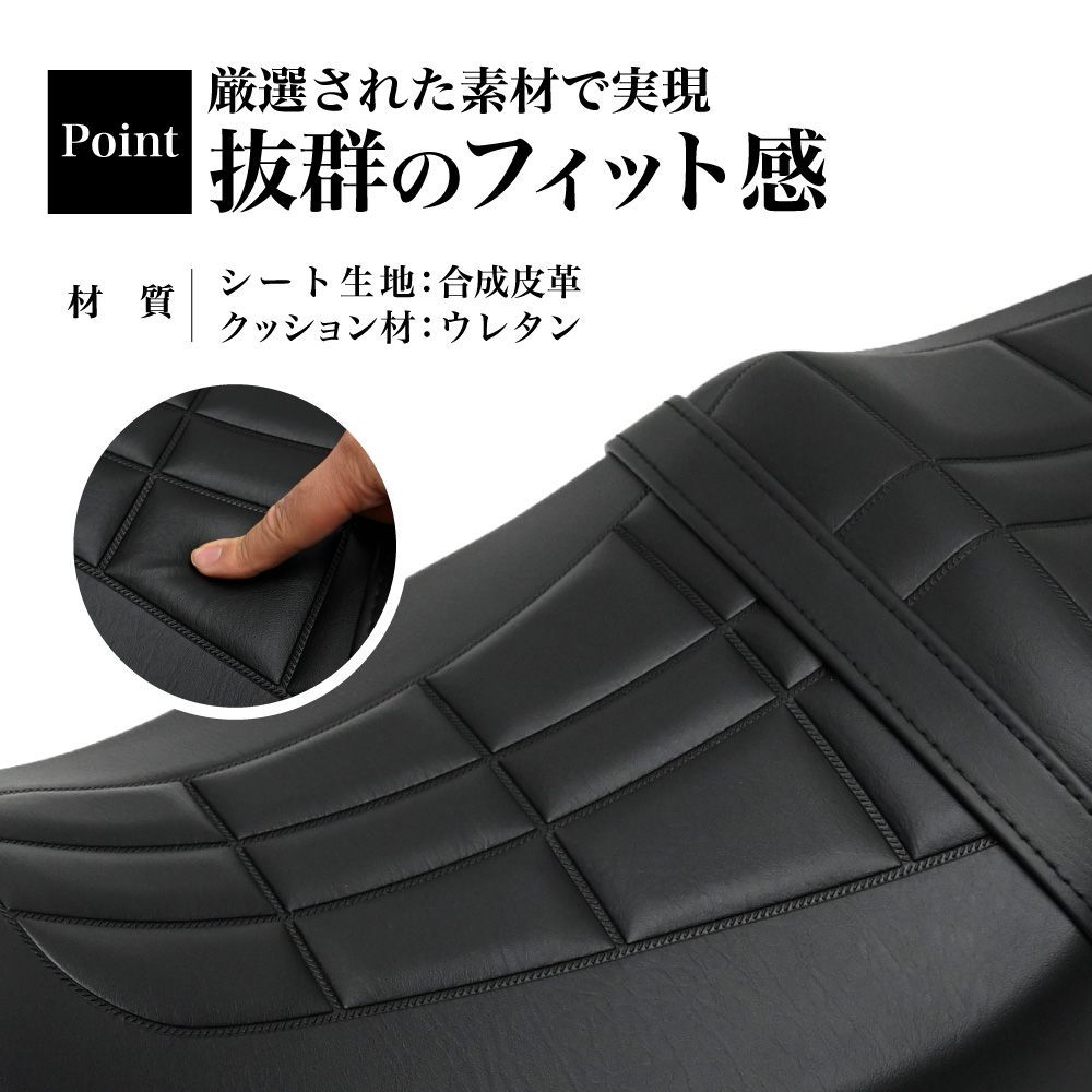 ゼファー750 Z2仕様　バイクシート 黒 合成皮革 送料無料 ゼファー750 シート/カバー/生地/表皮 黒 張替え 純正