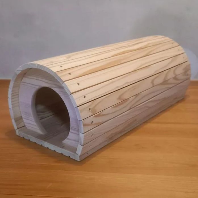 国産杉 猫トンネルハウス A棟｜キャットハウス ネコハウス 木製ハンドメイド