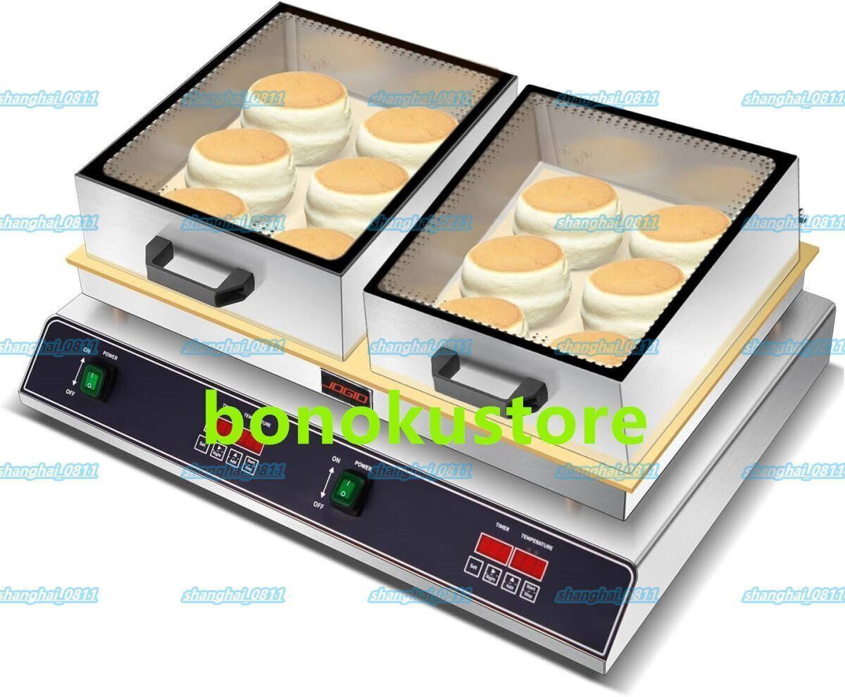 業務用目に見えるカバースフレマシン電気スフレマシン 温度範囲50~300℃ ノンスティック銅加熱プレート付き ケーキベーカー機器 B