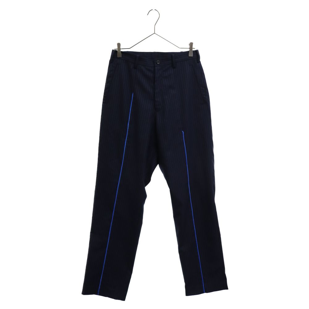 sulvam (サルバム) 22SS パイピング ストライプ スラックスパンツ SP-P06-150 ネイビー