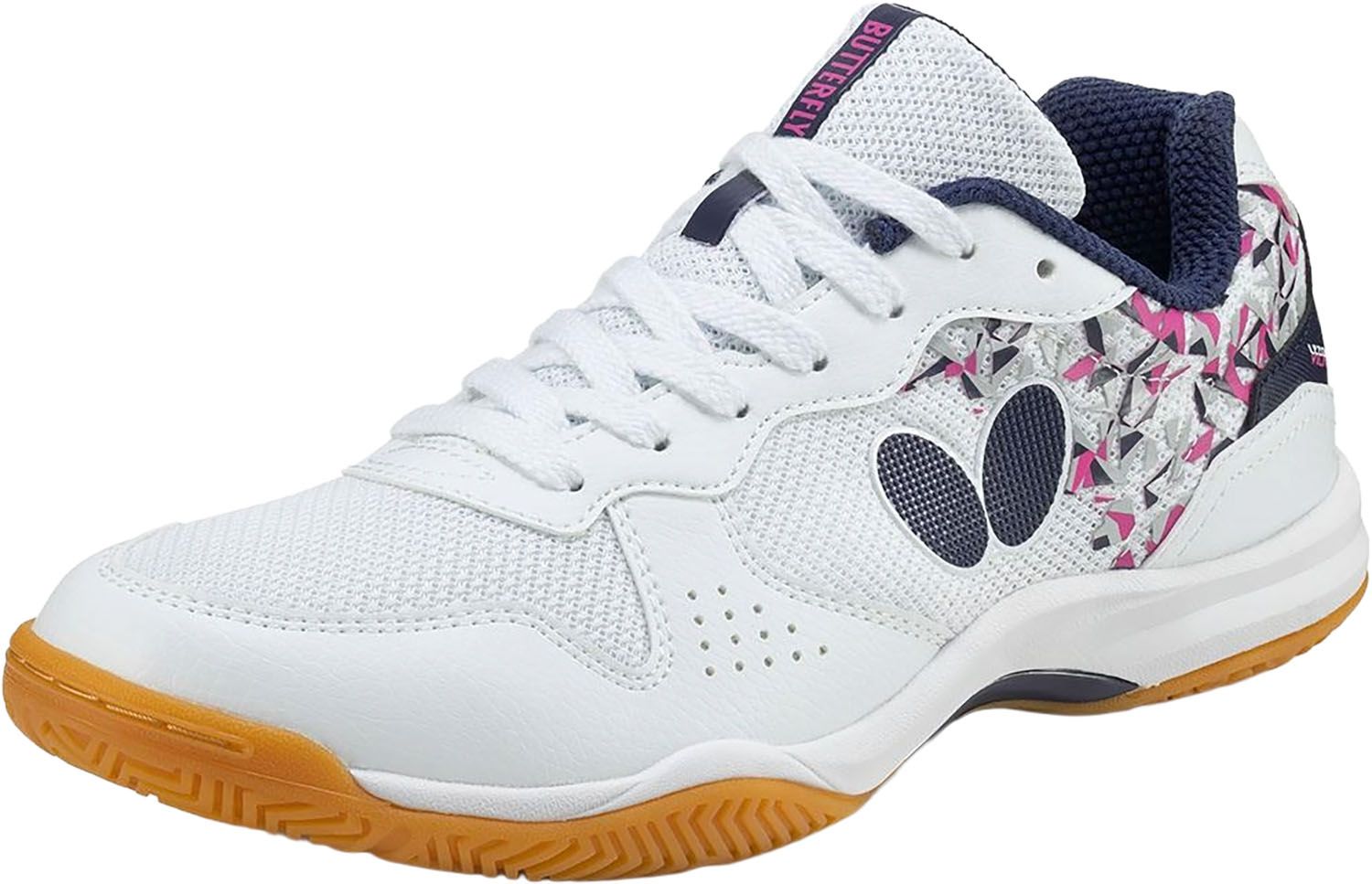 バタフライ Butterfly 卓球 レゾライン ビライトII シューズ 靴 スパイク メンズ レディース 男性 女性 快適 フィット感 クッション ねじれ抑制 ブレ抑制 部活動 練習 試合 大会 93740 270 ホワイト 25.0