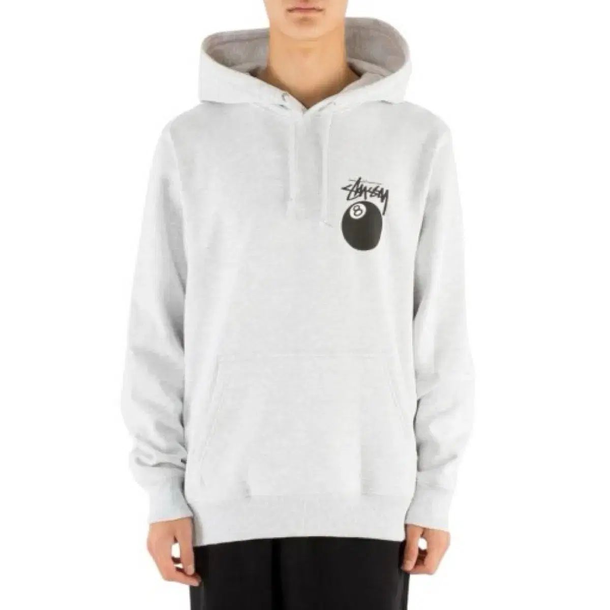 ★Stussy 8ボール フード付きロンT★新品★ STUSSY ステューシー 8 BALL 8ボール ロンT ブラック sizeL 瑞穂