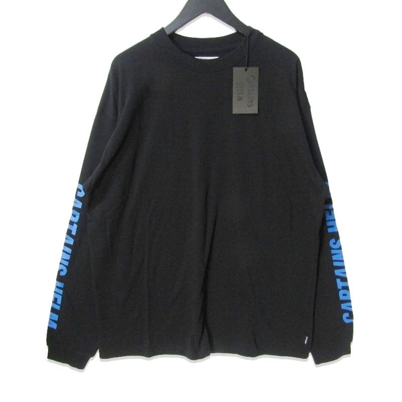 【美品】CAPTAINS HELM 長袖Tシャツ ロンT 黒 L ポケット 刺繍 未使用 CAPTAINS HELM キャプテンズヘルム 長袖Tシャツ CH24-AW