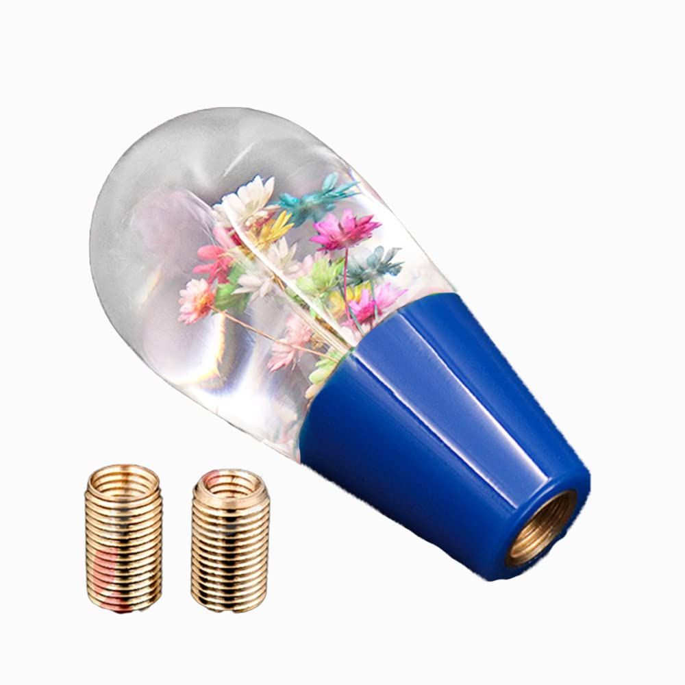 シフトノブ 水中花 昭和 レトロ カラー フラワー模様 カー用品 車内部品 カラフル 和 ギアシフター アダプター トラック 軽トラ カスタム 乗用車 汎用 社外品 BL 