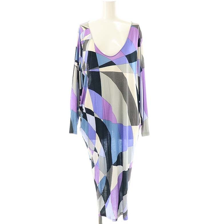 エミリオプッチ　ワンピース EMILIO PUCCI エミリオプッチ ワンピース(M)総柄 プッチ柄