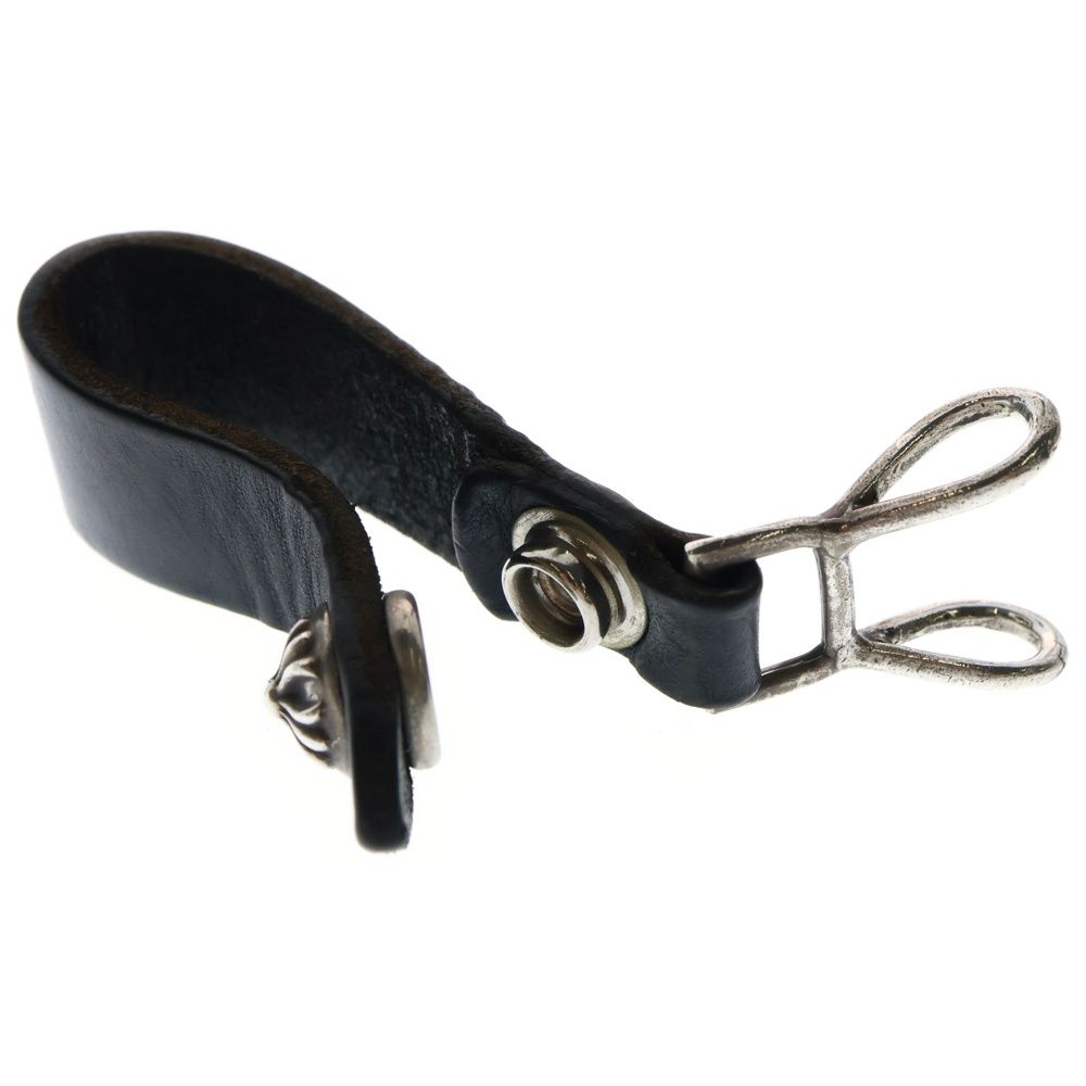 クロムハーツ　Ｗベルトループ　クロスボタン　ブラックレザー クロムハーツWベルトループクロスボタンブラックレザー|クロムハーツ