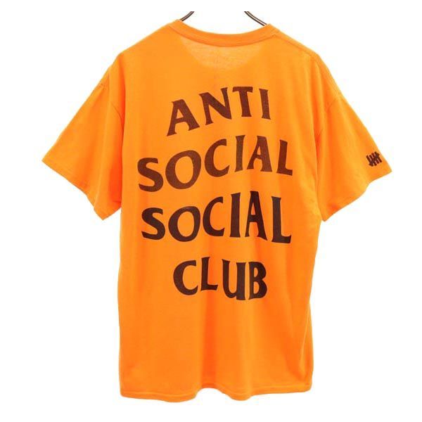アンチソーシャルソーシャルクラブ USA製 バックロゴプリント 半袖 Tシャツ L オレンジ ANTISOCIALSOCIALCLUB メンズ 【中古】 【230517】 メール便可